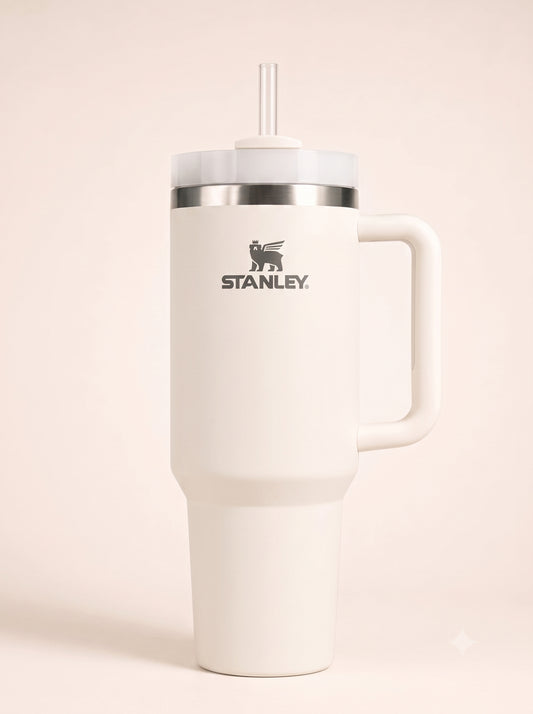 Matte White 40oz Premium Insulated Travel Tumbler