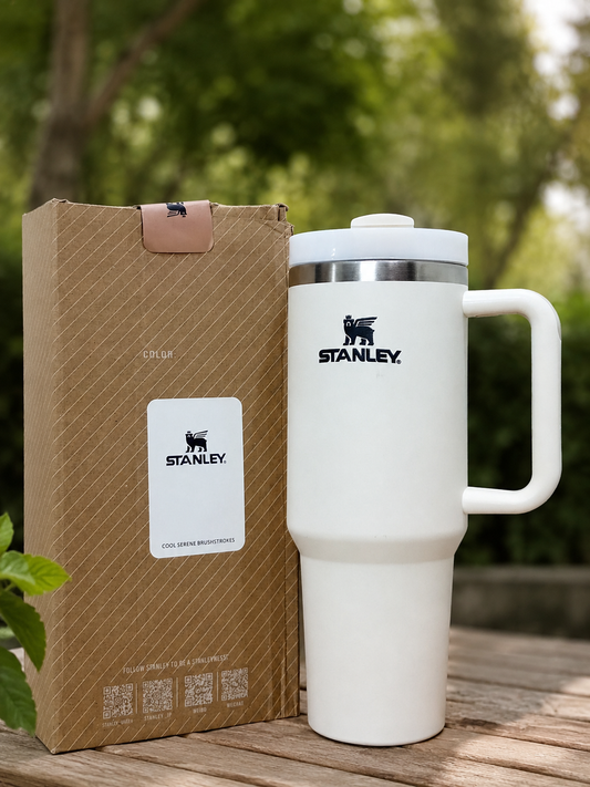 Matte White 40oz Premium Insulated Travel Tumbler